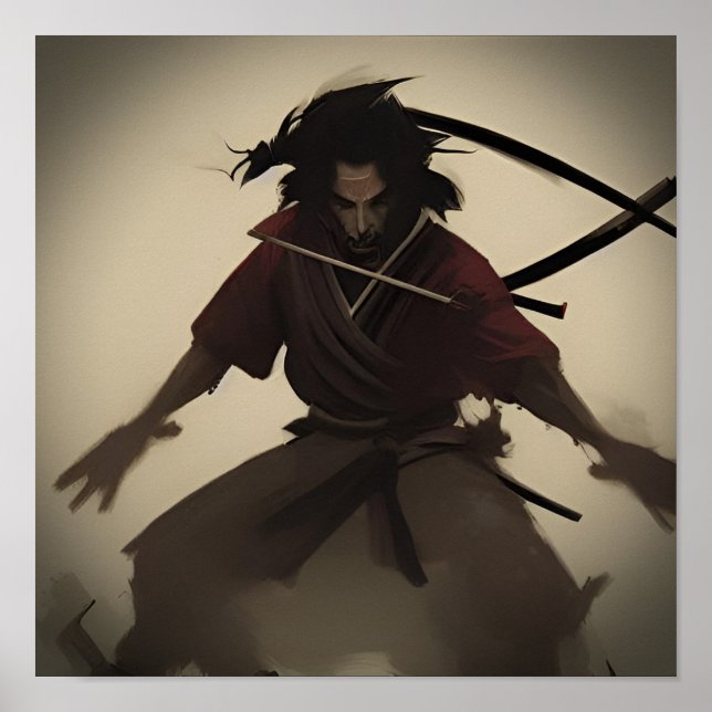 AI Samurai bataille #02 Poster (Devant)