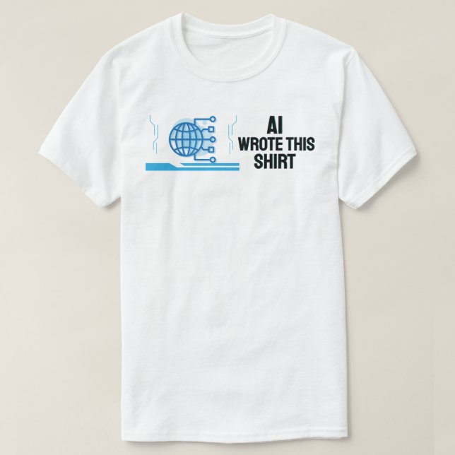 AI schrieb dieses Shirt (Design vorne)