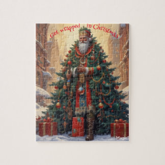 AI se faire envelopper dans le puzzle de Noël