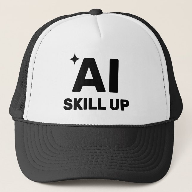 AI Skill Up™ Trucker-Mütze Truckerkappe (Vorderseite)