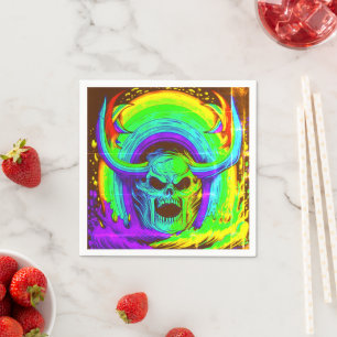 Ai Skull Art Serviette