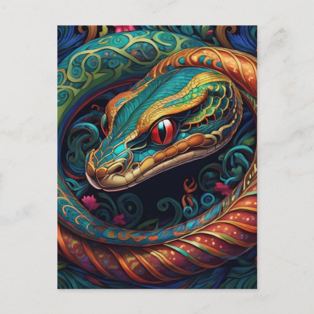 AI Snake Postkarte (Vorderseite)