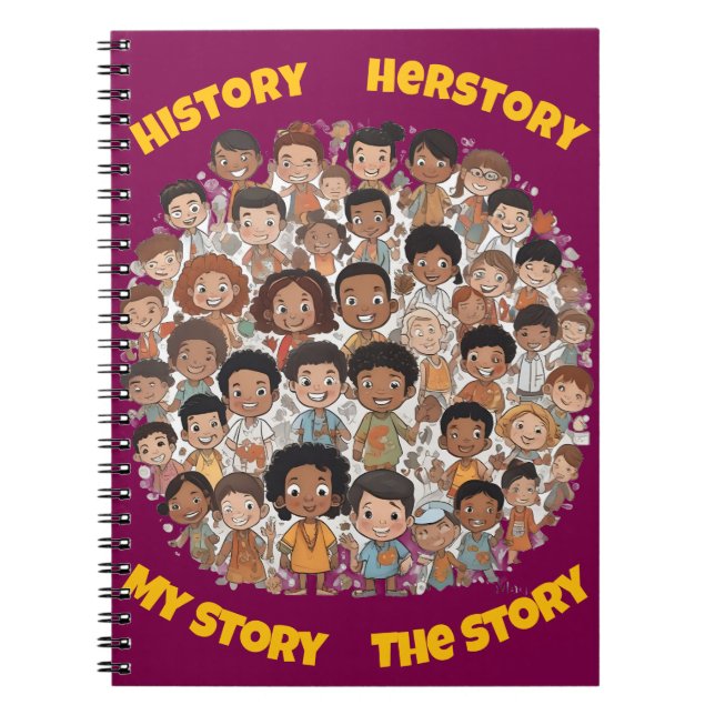 AI Spiral Story Notebook oder Journal Notizblock (Vorderseite)