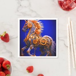 Ai Steampunk Horse Serviette