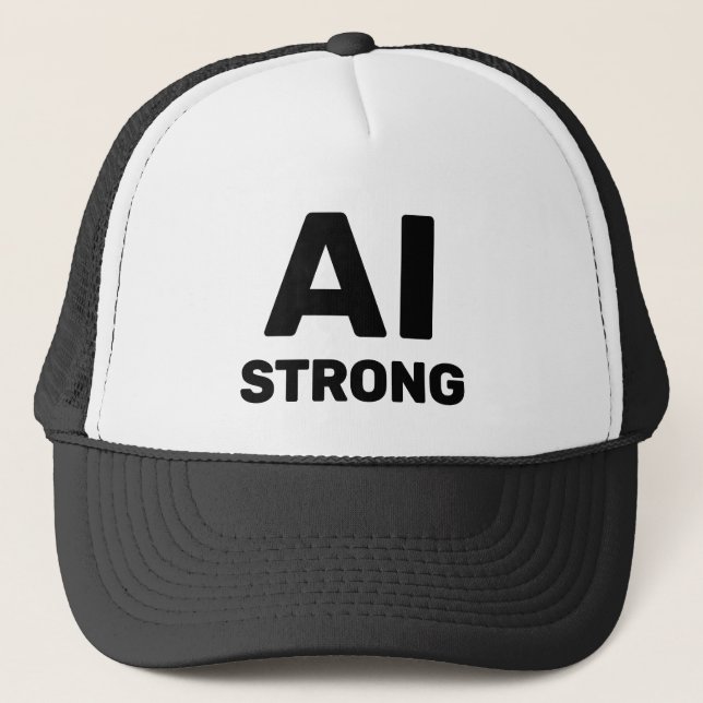AI Strong™ Trucker Hat Truckerkappe (Vorderseite)
