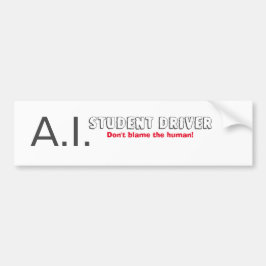AI-Studententreiber Autoaufkleber