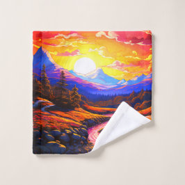 Ai Sunset Waschlappen