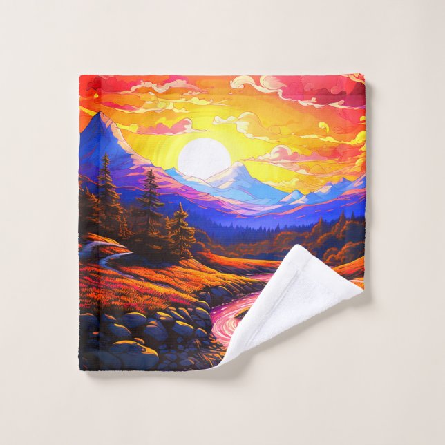 Ai Sunset Waschlappen (Waschlappen)