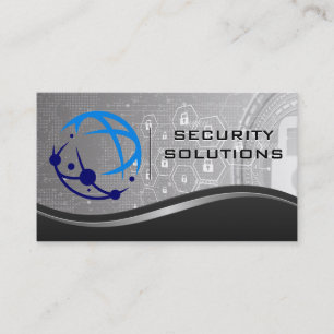 AI-Tech-Logo Tech Cyber-Sicherheit Visitenkarte