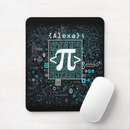 Ai - Technologie - Coding Monogram - Pi Symbol Mousepad