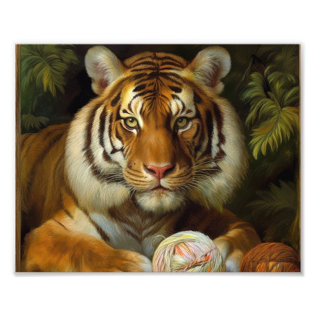 AI Tiger Painting Fotodruck (Vorne)