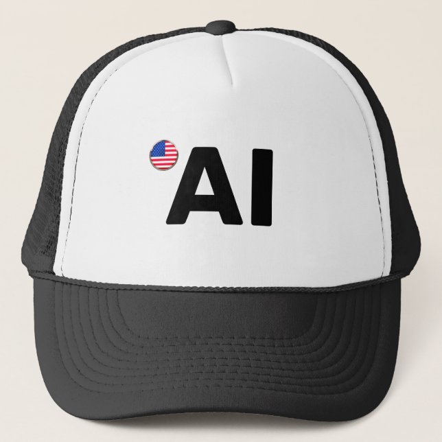 AI Trucker Hat Truckerkappe (Vorderseite)