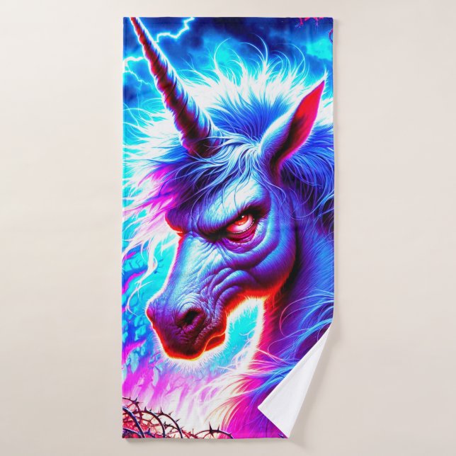 Ai Unicorn Badehandtuch (Badehandtuch)