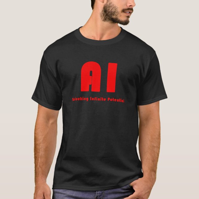 AI Unlocking Infinite Potenzial_3 T-Shirt (Vorderseite)