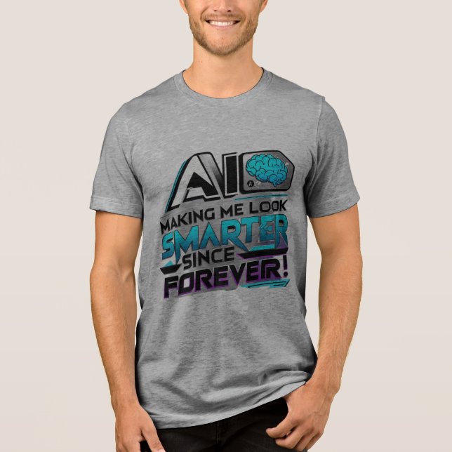 AI-Upgrade Tri-Blend Shirt (Vorderseite)