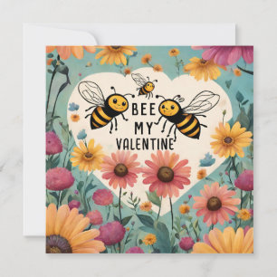 Ai Vintag Bee My Valentine's Day Feiertagskarte