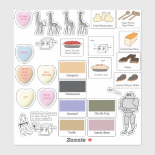 AI-Weirdness-Sammlung Aufkleber