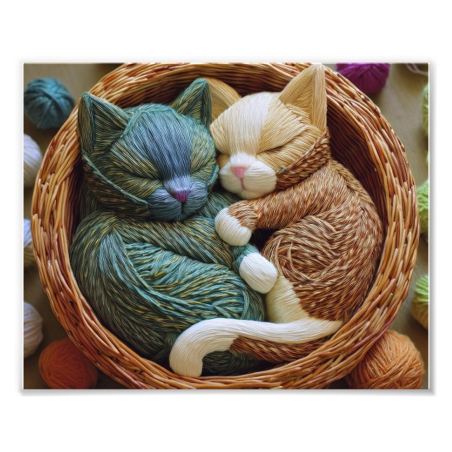 AI Yarn Cats Fotodruck (Vorne)