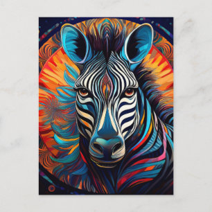 AI Zebra Feiertagspostkarte