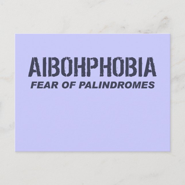 AIBOHPHOBIA POSTKARTE (Vorderseite)