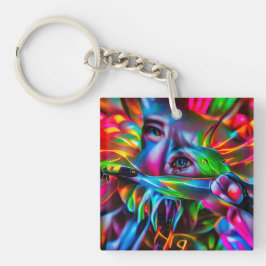 Aichmophobie: Vivid Surreal Art Schlüsselanhänger