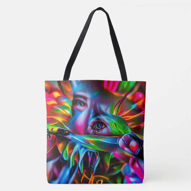 Aichmophobie: Vivid Surreal Art Tasche (Vorderseite)