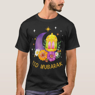 Aïd Moubarak Floral Islamique Ramadan Tshirt pour 