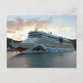 AIDAluna Kreuzfahrtschiff in Road Town auf Tortola Postkarte