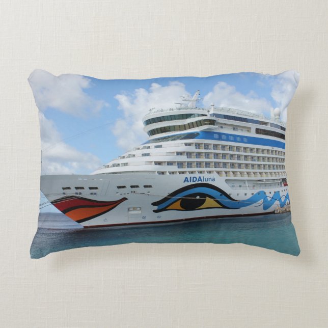 AIDAluna Kreuzfahrtschiff vor der Insel Grenada ve Dekokissen (Vorderseite)