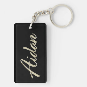 Aidan Name whitegold Porte-clés