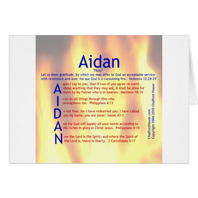 AidanAcrostic (Vorderseite (Horizontal))