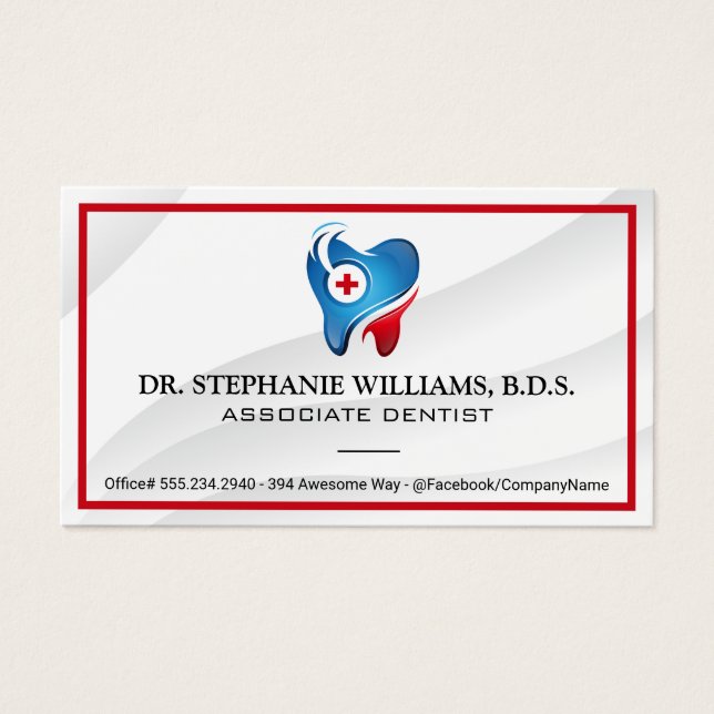 Aide dentaire Logo pour dents | dentisterie (Devant)