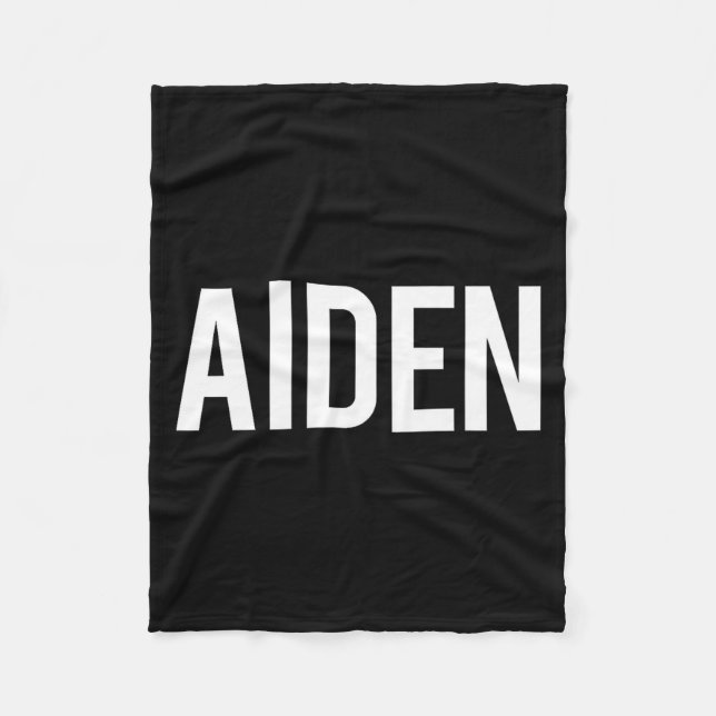 Aiden - Cool New Funny Name Fan Gift Tee  Fleecedecke (Vorderseite)