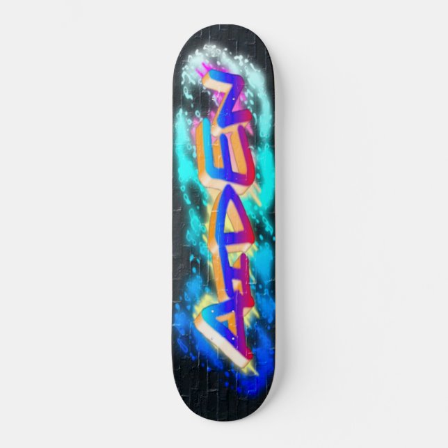 AIDEN Customisé Graffiti Skateboard (Recto)