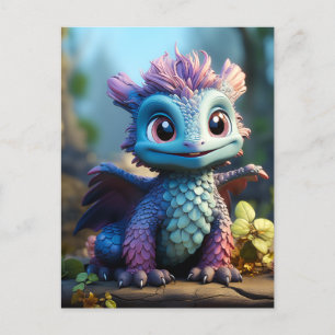 Aiden, ein Whimsikischer Drache Postkarte