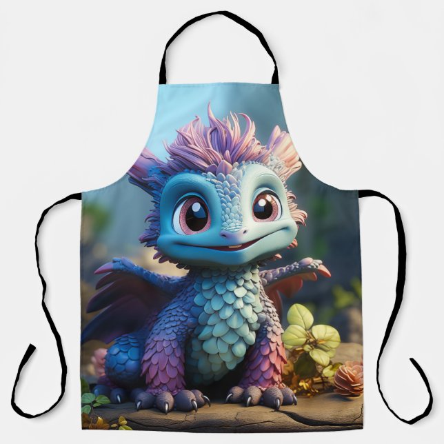 Aiden, ein Whimsikischer Drache Schürze (Vorderseite)