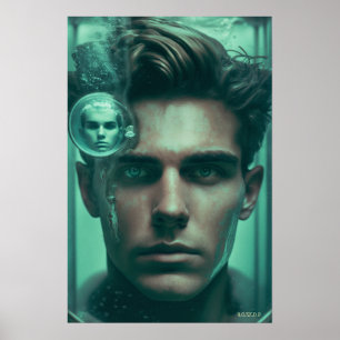 Aiden (mit Zeichnend Motherboard-Logo) Poster