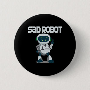 Aidenacesarmee Kampf gegen Krebs traurigen Roboter Button
