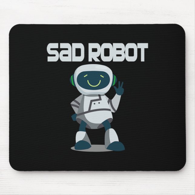 Aidenacesarmee Kampf gegen Krebs traurigen Roboter Mousepad (Vorne)