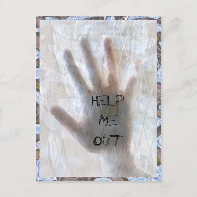 Aidez-moi à sortir une carte postale personnalisab (Devant)