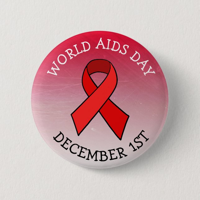 Aids AWARENESS DAY DEZEMBER 1. BUTTON (Vorderseite)
