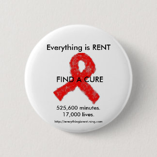 AIDS Bewusstseinsknopf Button