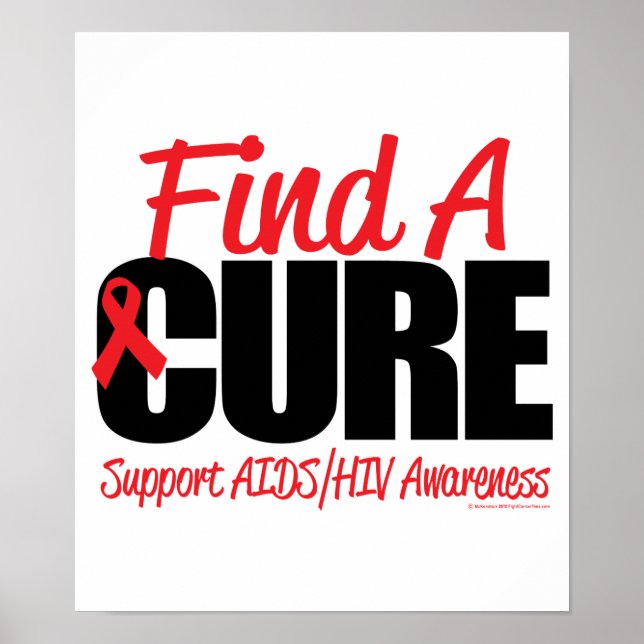 Aids/HIV finden Heilung Poster (Vorne)