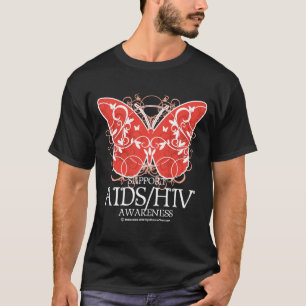 AIDS/HIV Schmetterling T-Shirt