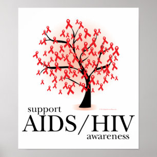 AIDS/HIV-Tree Poster