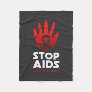 Aids stoppen fleecedecke