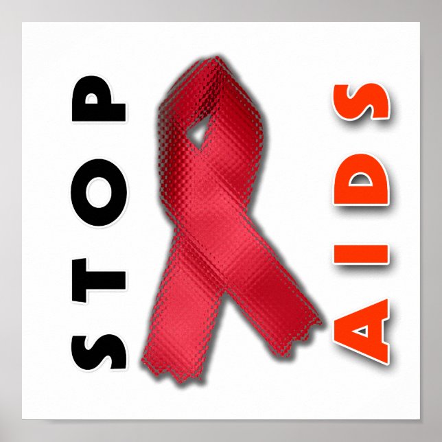 AIDS stoppen (Seite) Poster (Vorne)