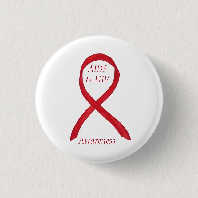 Aids und HIV-Sensibilisierungskampagne - individue Button (Vorderseite)