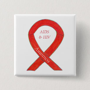 Aids und HIV-Sensibilisierungskampagne - individue Button