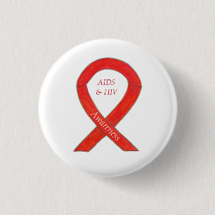 Aids und HIV-Sensibilisierungskampagne - individue Button